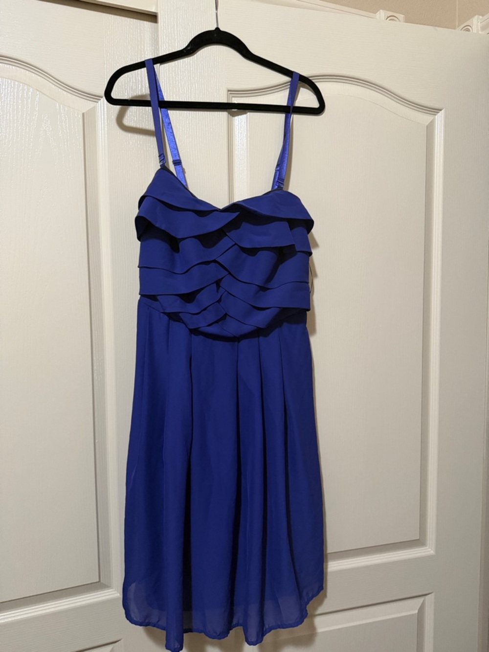 torrid Royal Blue Ruffle Midi Dress